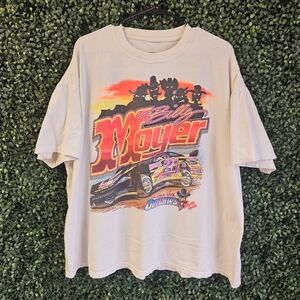 Mens Medium Billy Moyer Time To Cowboy Up Nascar Tshirt
